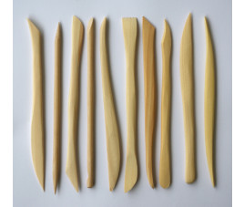 Zestaw szpatułek drewnianych 15 cm kpl 10 szt.