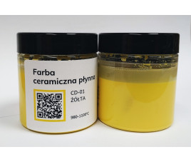 Farba ceramiczna płynna CD-01 Żółta 75 ml