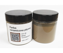 Farba ceramiczna płynna CD-18 Brąz tytoniowy 75ml