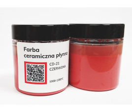 Farba ceramiczna płynna CD-21 Czerwona 75ml