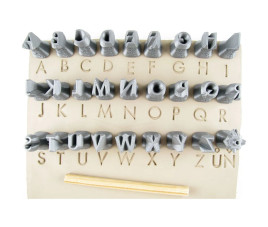 Zestaw stempli alfabet Futura - wielkie litery 10 mm