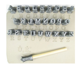 Zestaw stempli alfabet Marion - wielkie litery 10 mm